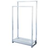 Kingston Brass SCC8261 Pedestal 2-Tier Steel Construction Towel-Rack with Wooden