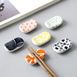 BEYOURCHOI Broad Bean Chopstick Rest, Chopstick Pillow, Chopstick Rest, Chopstick Stand, Japanese Style, Japanese Pattern, Ceramic, Japanese Tableware, Cutlery Rest, Spoon Rest, Stylish, Simple Design
