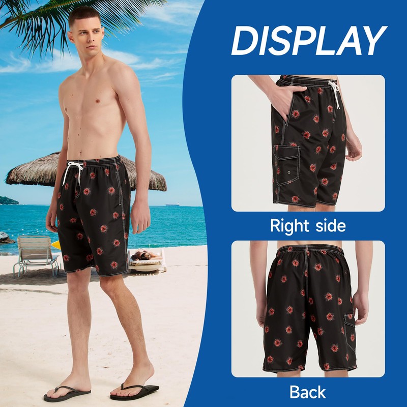 NIMeng Mens Swim Trunks Swim Shorts Swimwear Swimsuit Beach Shorts