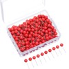 Map Tacks Push Pins Small Size 300 Packs (Red, 1/5