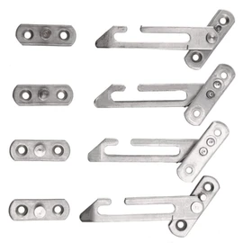 Zeafree 4 Pack Window Restrictor Locks Window Restrictor Hook Steel Lock Restrictor with Screws for Upvc Windows