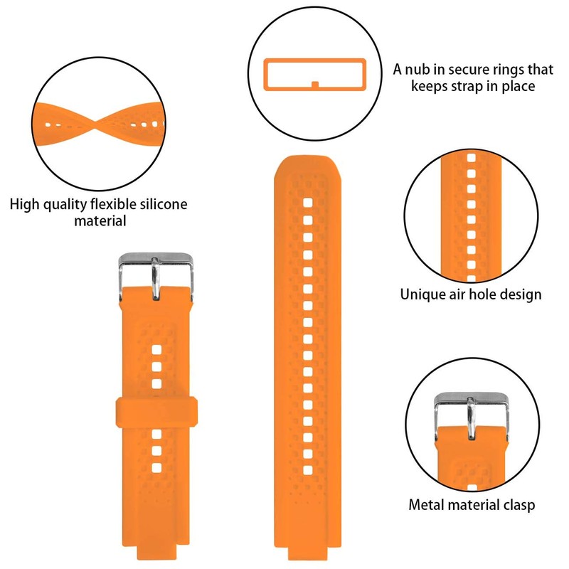 GVFM Bands Compatible with Garmin Forerunner 25, Soft Silicone Replacement