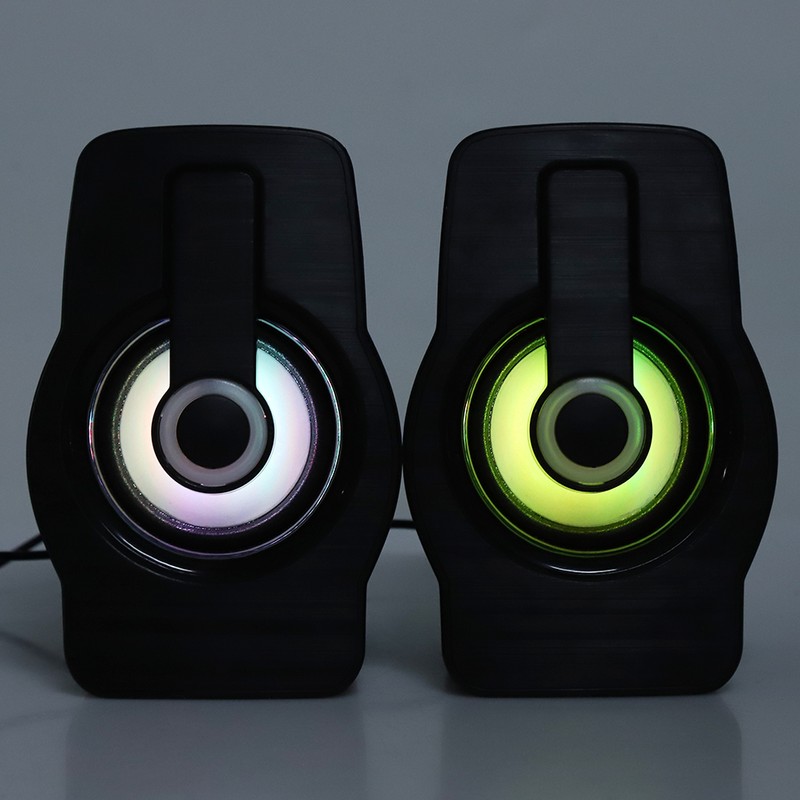 FT-185 Mini USB LED Speaker Portable Loudspeaker Music Player for