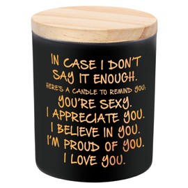 BFJLIFE Candles Gifts for Him Men Romantic Unique Husband Boyfriend Gifts for Valentines Fathers Day Christmas Anniversary Birthday Stocking Stuffers Novelty Lavender Scented Soy Candle