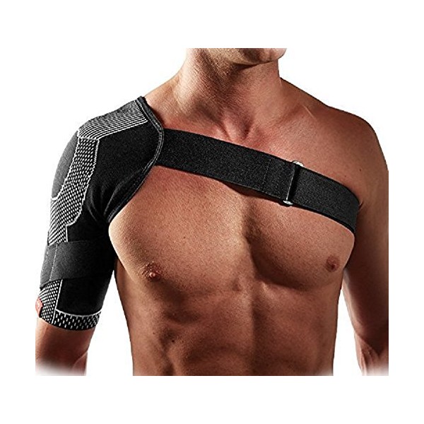 McDavid Shoulder Wrap 4 Way Elastic, Black, Large