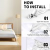 Aifrymne Adjustable Bed Sheet Fasteners Set, 4PCS Heavy Duty Elastic