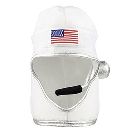 Boland 04283 Astronaut Plush Hat Spaceman Hat for Fancy Dress Costumes, Costume Accessories for Carnival and Theme Party, White