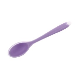 uxcell Silicone Dinner Spoon Table Spoon Dessert Spoon Utensils for Kitchen Restaurant Purple