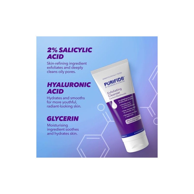 Purifide by Acnecide Exfoliating Cleanser 120ml