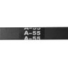 sourcing map Pack of 2 A Profile Rubber Drive Belts