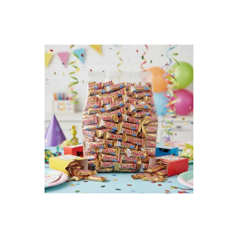 TwixCandy Bars Bulk Fun Size Candy - 50 Individually Wrapped