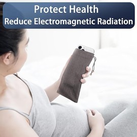 HAQuake EMF Cell Phone Sleeve fo Phone Pouch, High-Shield EMF Blocking Pouch, 100% Silver Fibers forDigital Security, Signal Blocking, Anti-EMP Radiation Bag for Privacy Protection. (Purple)