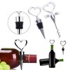 2 Pack Heart Wine Bottle Stopper, BetterJonny Stainless Steel Wine