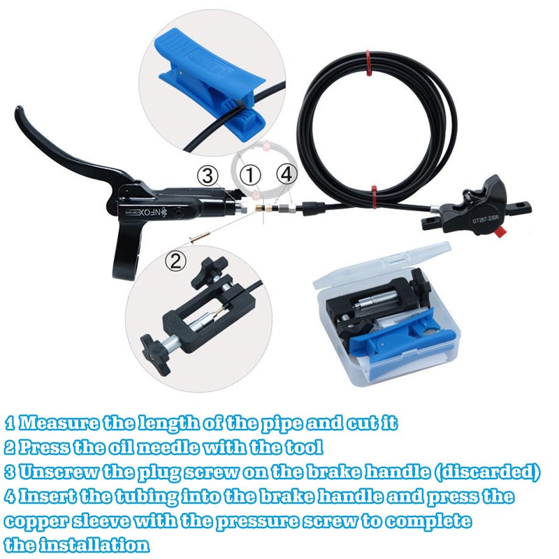 PRITOK Bicycle Hydraulic Hose Needle Driver Insert Tool Bicycle Hydraulic