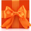 Hoisre 1-1/2 inch Orange Polyester Ribbon 50 Yards for Wedding