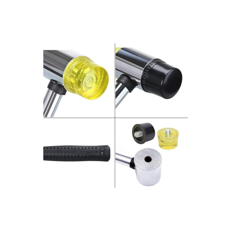 30MM Dual Head Nylon Rubber Hammer Jewelers Metal Mallet