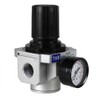 HEAVY DUTY IN-LINE COMPRESSED AIR PRESSURE REGULATOR FOR AIR COMPRESSOR,