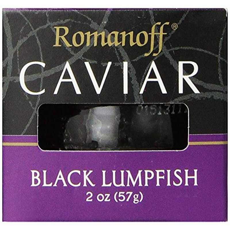 Romanoff Caviar Black Lumpfish, 2 oz, Whole