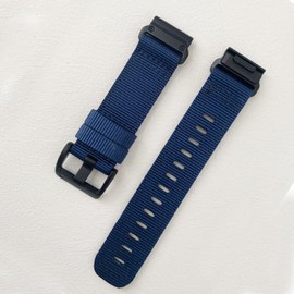 22mm Nylon Quick-fit Watch Bands for Garmin Fenix 8 47mm, Compatible with Fenix E/fenix 7/fenix 6/fenix 5/Epix Pro 47mm Quick-dry Watchbands (blue)