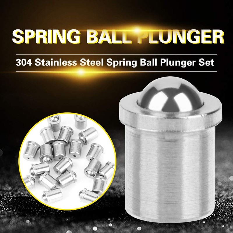 Spring Ball Piston Stainless Steel 304 Smooth Precision Positioning Beads