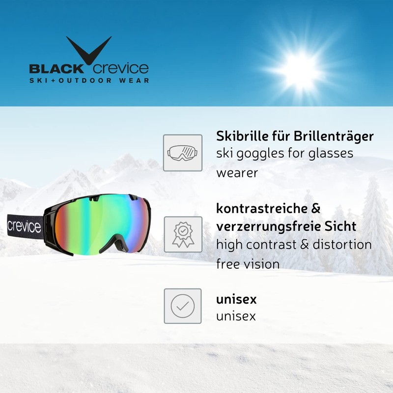 Black BCR041280 Flachau Crevice Ski Goggles – 1