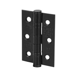 Decoranddecor Door Hinges Internal - Fire Rated - 3inc / 76mm - Ball Bearing - Steel - Matt Black - 2 Pairs