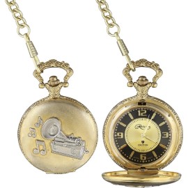 Unbranded Phonograph Pocketwatch
