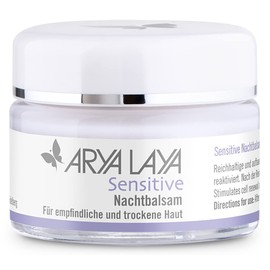 ARYA LAYA Sensitive Night Balm | Regeneration Overnight: Reduces Skin Redness & Itching, Anti-inflammatory, Soothing and Strengthening | for Sensitive, Irritated & Dry Skin | 50 ml