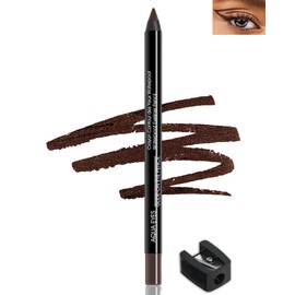 LYSdefeu Gel Eyeliner-1Pcs Brown Gel Eyeliner with Sharpener, Smudge Proof and Waterproof Eyeliner Pencil Matte Brown Eye-liner Pencil Tattoo Eyeliner Pen Eyeliner Gel Stick Eye-liner Makeup for Women