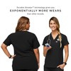 FIGS Catarina One-Pocket Scrub Top for Women — Black, S