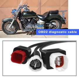 The Lord of the Tools Diagnosekabel OBD2 3 4 6 Pin Adapter Fehlercode-Lesegerät OBD Motorrad OBD-II Diagnosewerkzeug für Motorsysteme, Motorradteile, kompatibel mit Yamaha