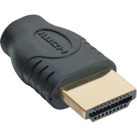HDMI Adaptor, InLine®, HDMI A male to HDMI D female, gold plated