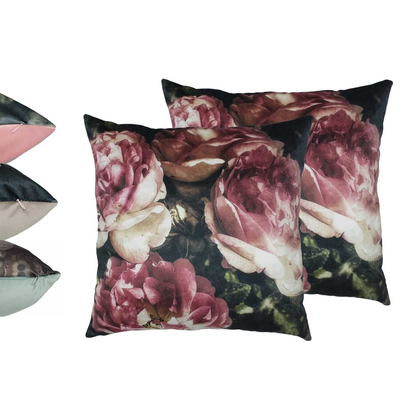 MOON Pack of 2 Flower Cushion Covers 45 x 45