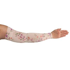 Lymphedivas Tranquility Arm Sleeve 20-30mmHg Short with Diva Diamond Band (Large)