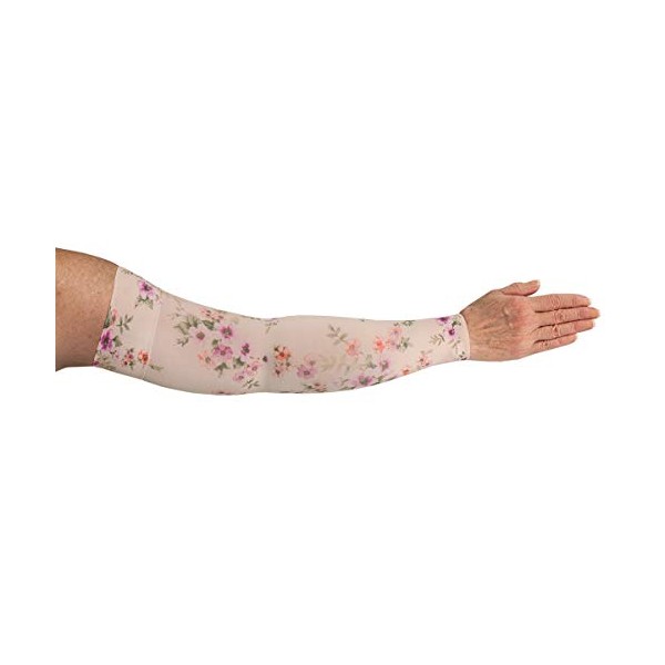 Lymphedivas Tranquility Arm Sleeve 20-30mmHg Short with Diva Diamond Band