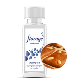 Florage 100 ml Sauna Infusion Gingerbread – 50 Years of Experience as a German Fragrance Manufactory, High Yield Infusion for the Sauna, Many Infusion Fragrances, Vegan and No Animal Testing, Also as