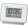 Seiko Clock SQ767W Seiko Alarm Clock, Radio Control, Digital, 2-Channel