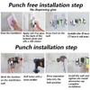 DGSL 4 PCS Broom Holder Wall Mount with 3 Racks