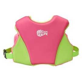 BECO -Sealife Life Jacket Kids 2-6 Years, Comfortable Kids Swim Vest for Girls & Boys from 15-30kg with Safety Lock - Pink