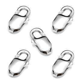 My-Bead Pack of 5 Large 16 mm Lobster Clasps 925 Sterling Silver Jewellery Clasp Bracelets Necklaces Jewellery Quality DIY