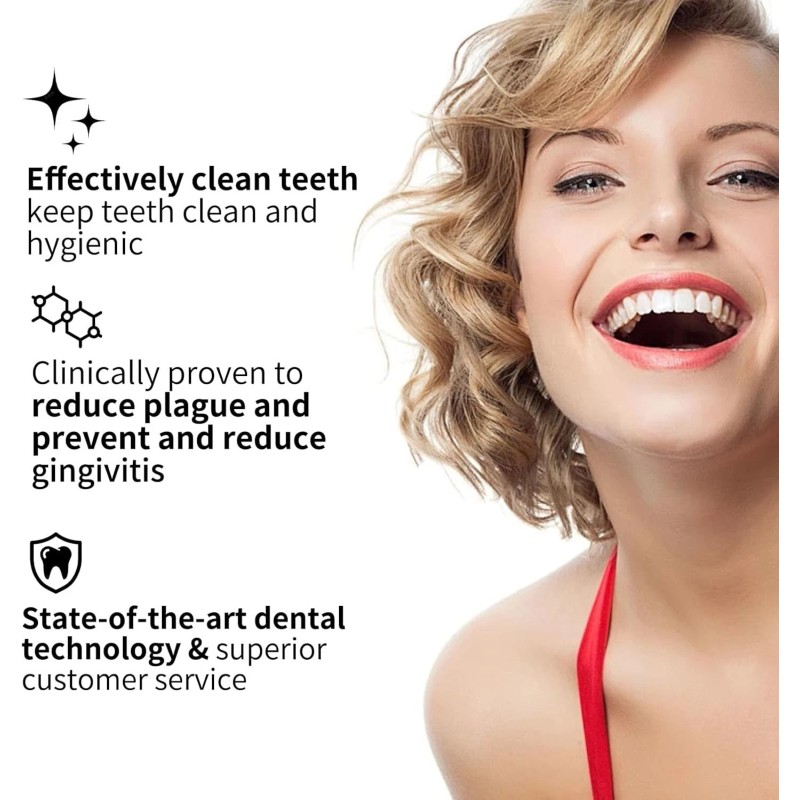 Seapeoa Sonic Electric Toothbrush Equipped with 10 Brush Heads and