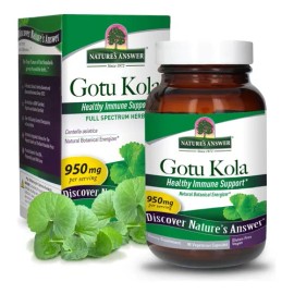 Gotu Kola 950 Mg Con 90 Caps Nature's Answer Hecho En Usa