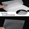 MOLOVA 100 Sheets Transparent Sticky Notes 3x3 Inch, Pull-Out Design