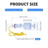 FOCMKEAS 2 Pcs Polypropylene Float Switch Water Level Sensor Water