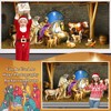 Ratoyal Christmas Nativity Garage Door Banner 16 x 7 ft,