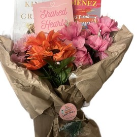 Book Bouquet- custom with Shared Hearts and two or three more books - Edition: Shared Hearts plus two books, Four books total: Shared Hearts plus three books