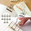 Pack of 10 Metal Skeleton Binder Clip Metal Wire Foldback