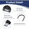 USB 3.0/2.0 to VGA Adapter, High-Resolution Male to Female Converter