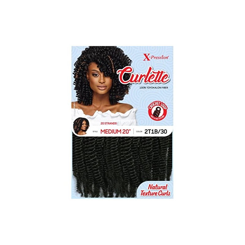 Outre X-Pression Curlette Braid – Medium 20" (#2T1B/30 2 TONE