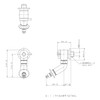 Kakudai 721-608-13 Washing Machine Faucet Stopper with Water Hammer Reduction